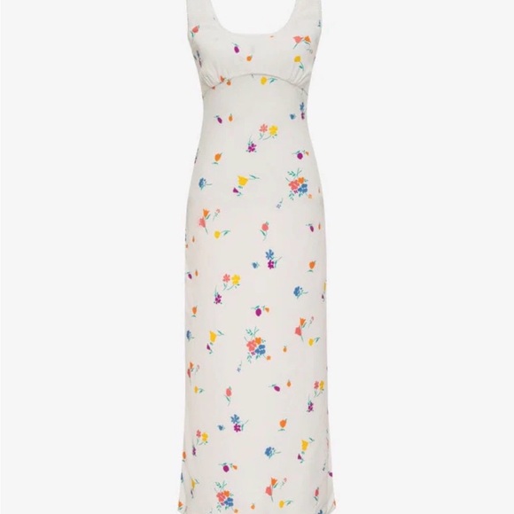 Rumored White Floral Maxi Dress Sz xs - Picture 2 of 14